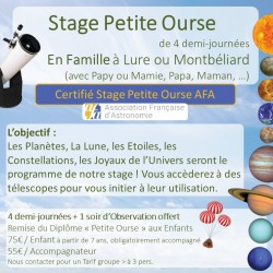 Stage Famille Astronomie du...